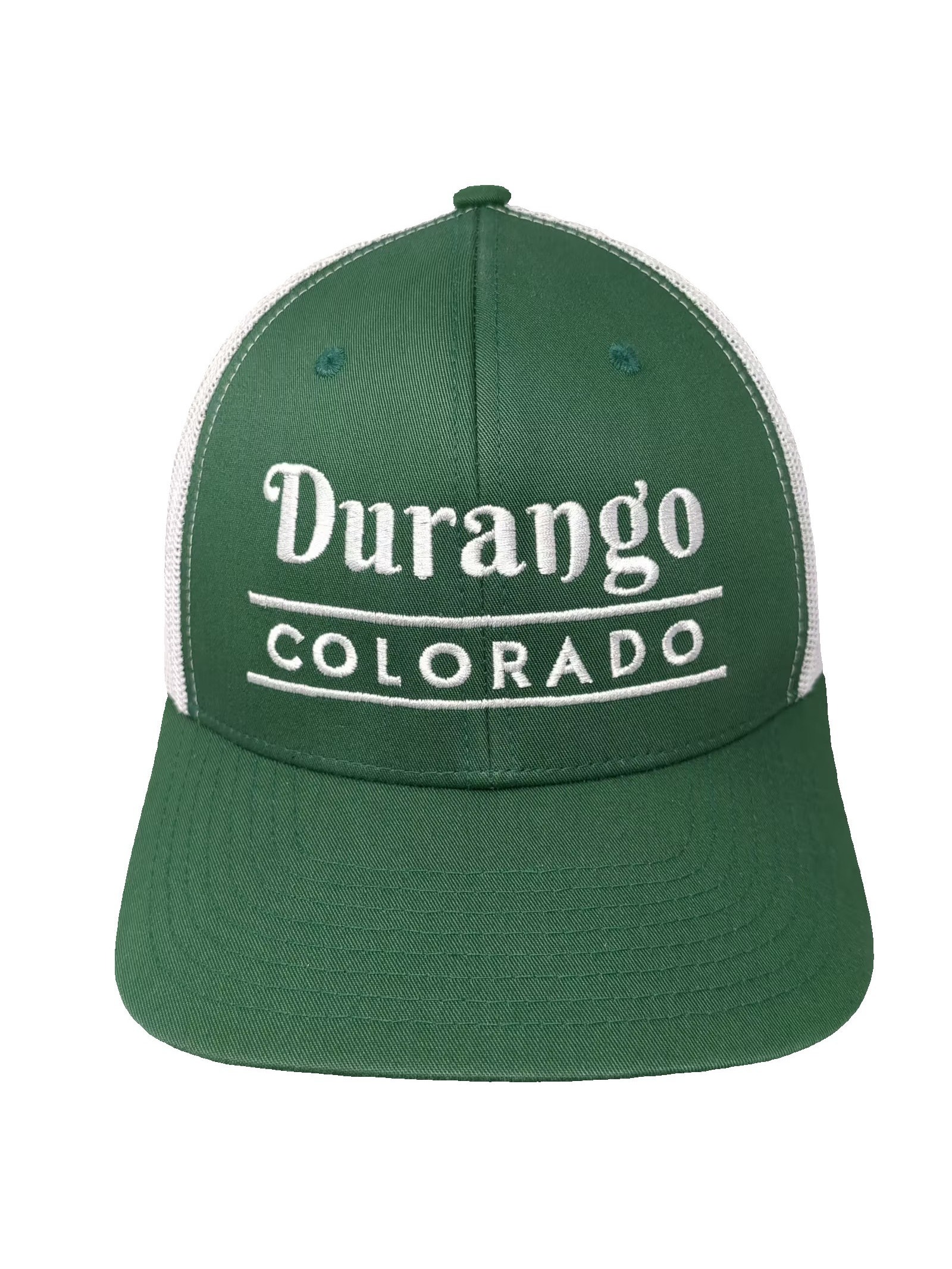 Yupoong Durango Colorado Green Trucker Hat One Size Snapback Mesh Adjustable